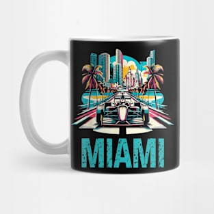 Formula Miami City Racing Circuit Car Map Grand Prix Race Mug